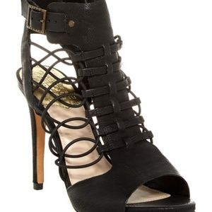 Vince Camuto Black Fossel Heel Size 5.5